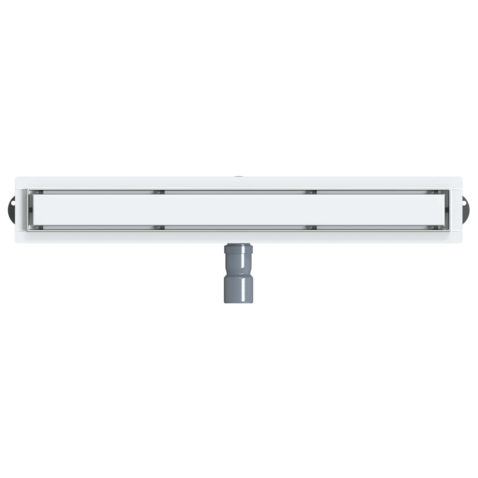 Duschablauf 2-in-1 mit 360° Siphon Silber 54 x 11 x 9,5 cm