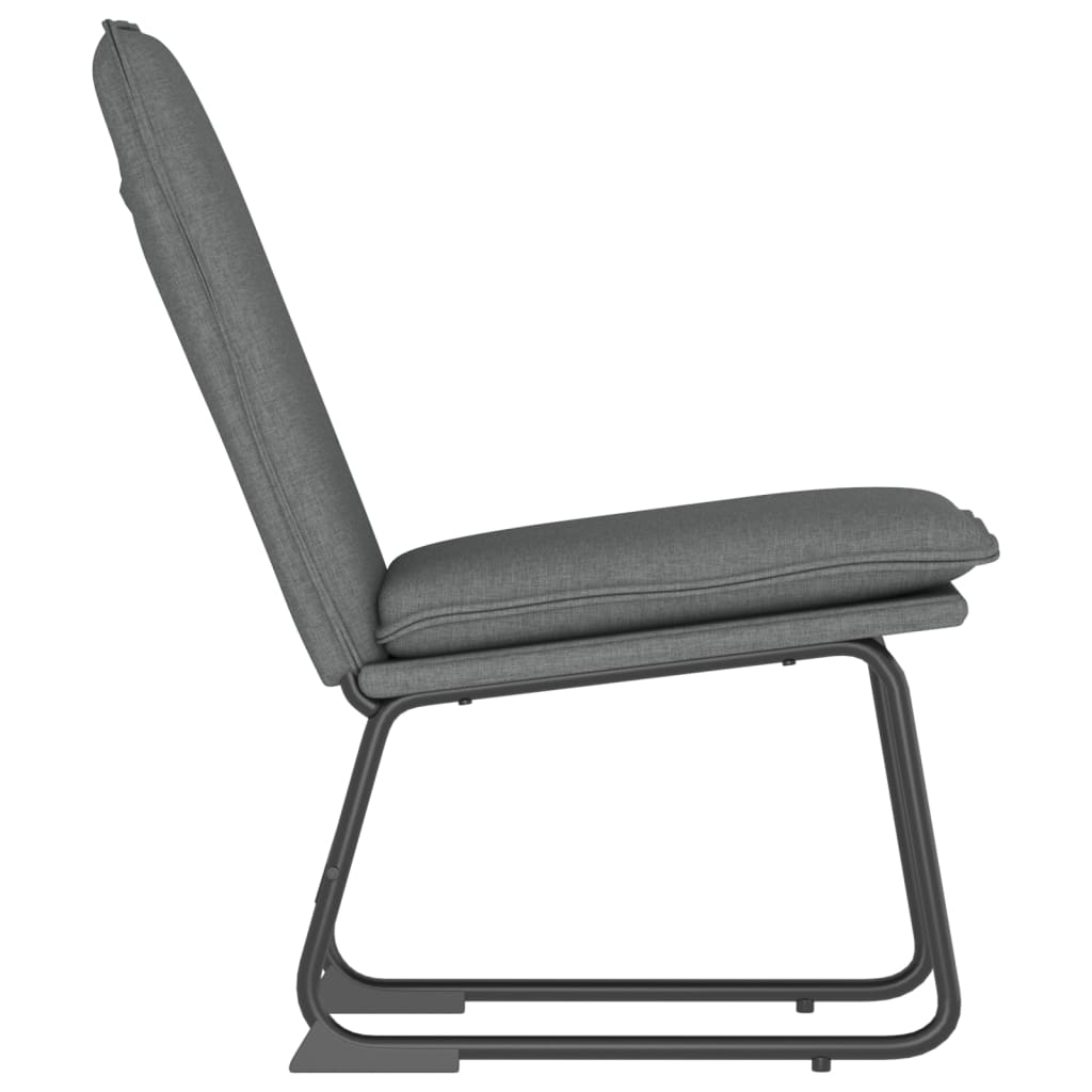 Loungesessel Hellgrau 52x75x76 cm Stoff