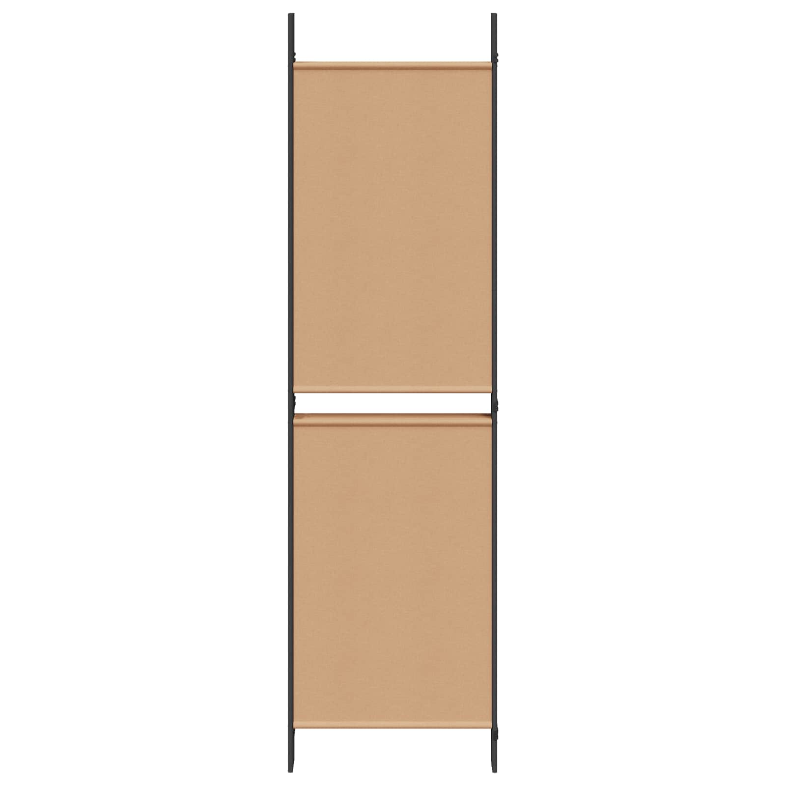 3-teiliger Raumteiler Beige 150 x 180 cm Stoff