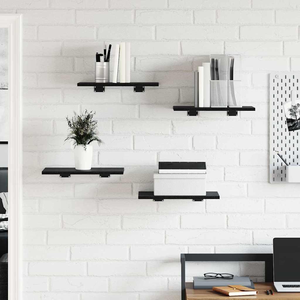 Bücherregal-Bretter 4 Stk. Weiß 40x10x1,5 cm Holzwerkstoff