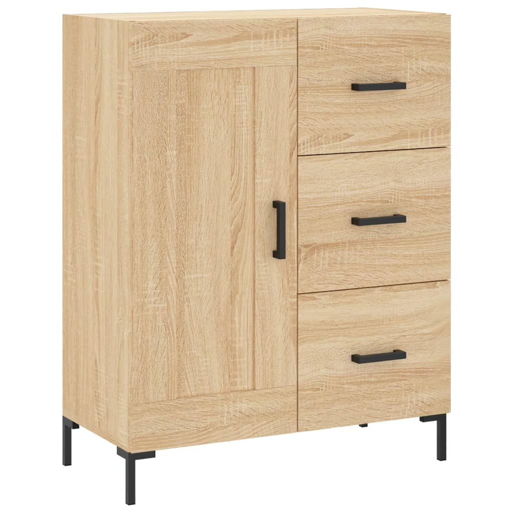 Highboard Hochglanz-Weiß 69,5x34x180 cm Holzwerkstoff
