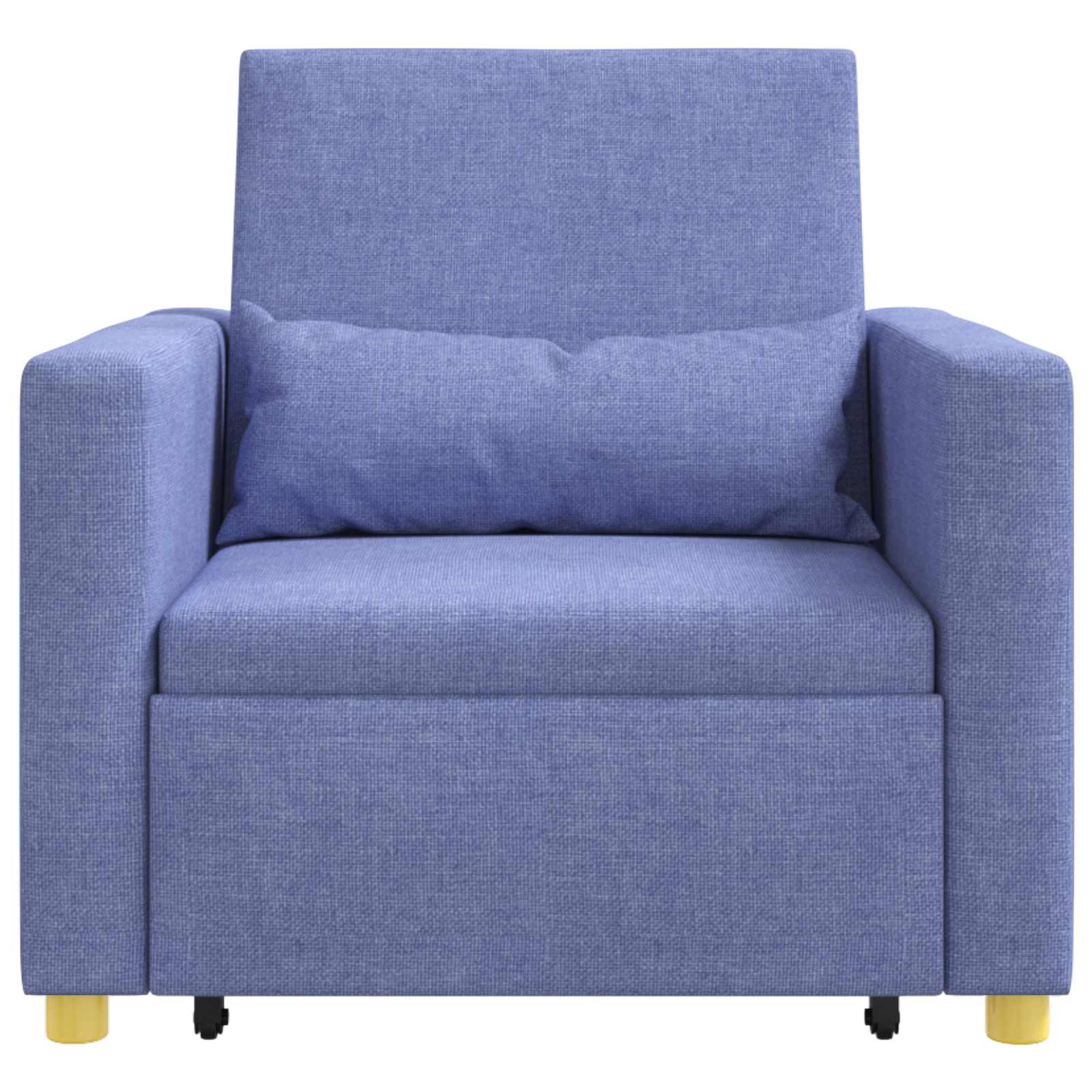 Ausziehbare Schlafcouch Einzel Hellgrau 90 x 165 x 87 cm Stoff
