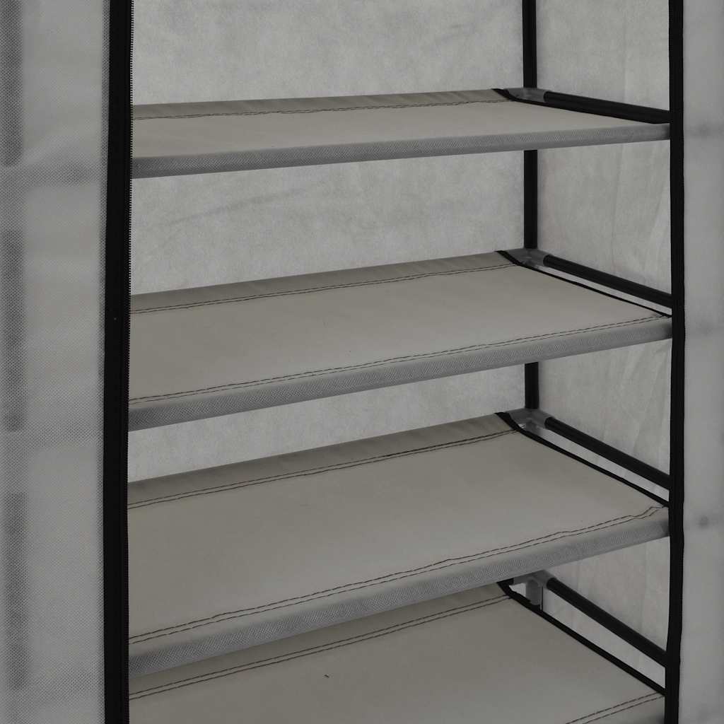 Schuhschrank Schuhregal Schuhablage 5 Schicht 58 x 28 x 106 cm Schwarz