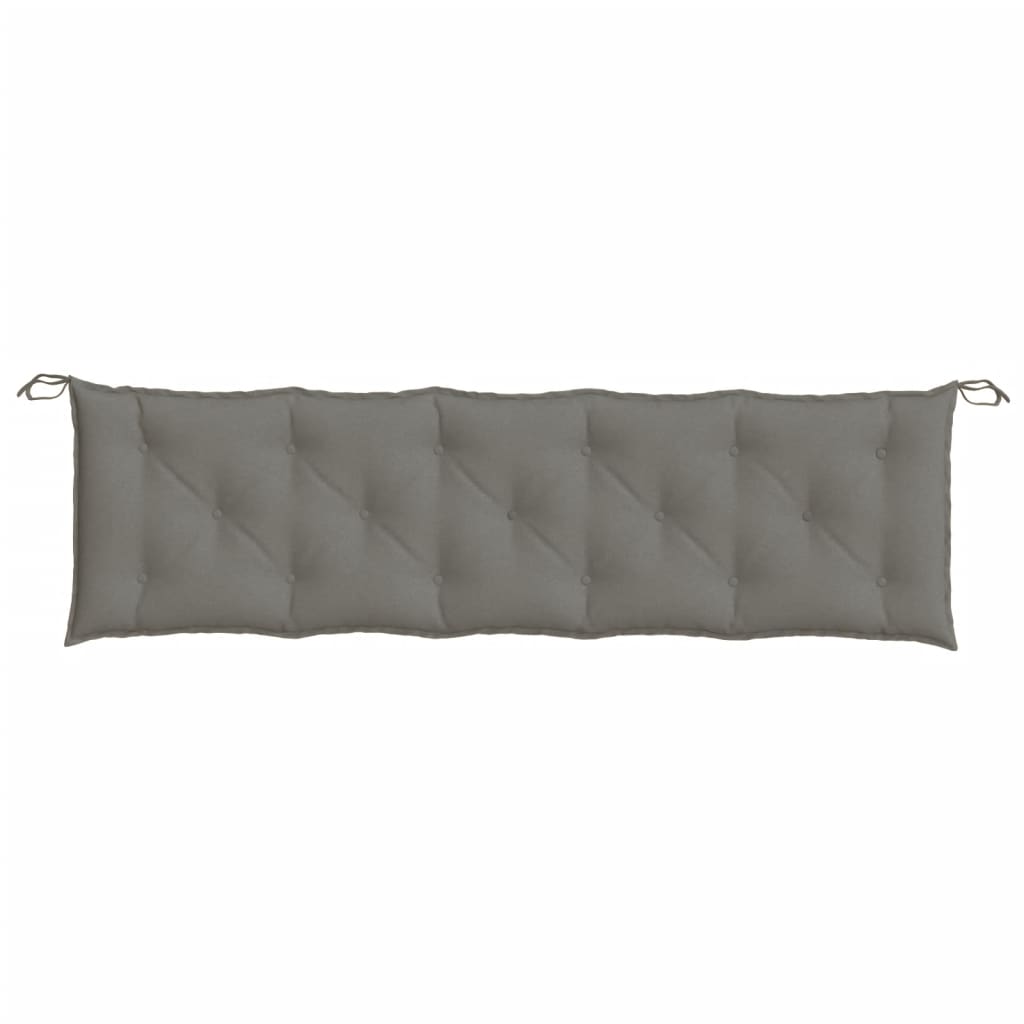 Gartenbank-Auflagen 2 Stk. Melange Anthrazit 100x50x7 cm Stoff
