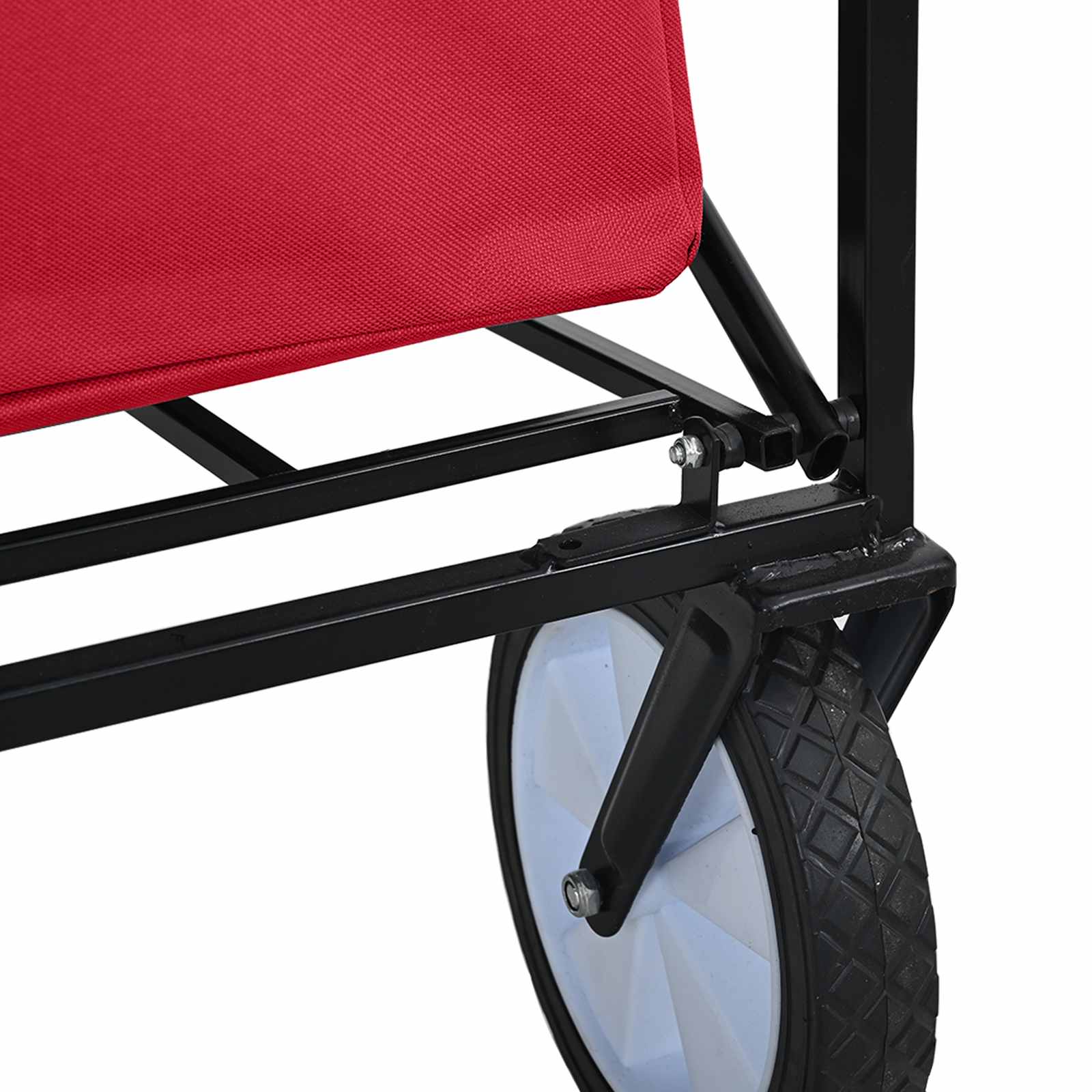 Klapp-Handwagen Grau 94 x 53 x 99 cm Oxford-Stoff