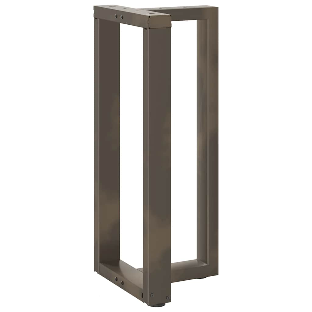 Couchtischbeine T-Form 2 Stk. Schwarz 30x25x(30-31) cm Stahl