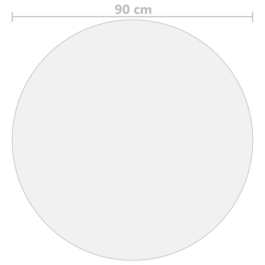 Tischfolie Transparent Ø 60 cm 1,6 mm PVC