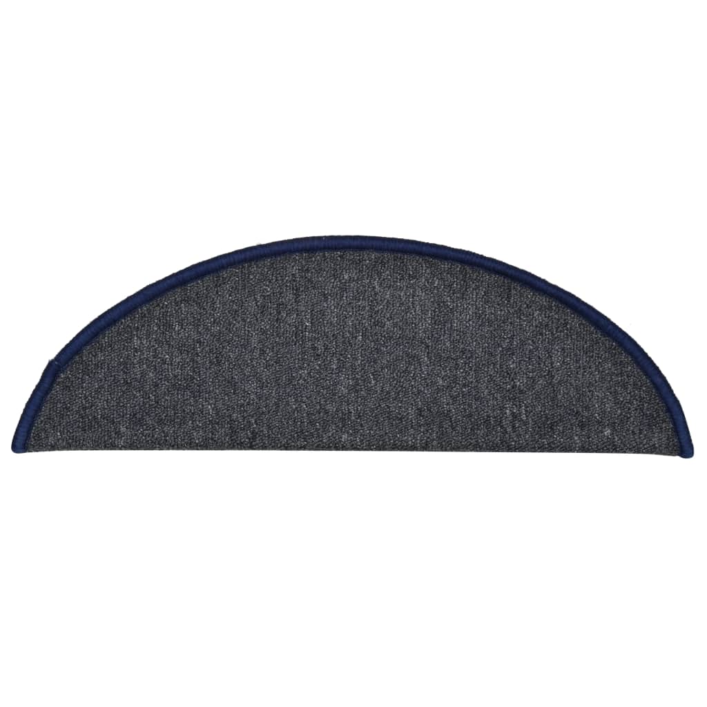 Stufenmatten 15 Stk. 56x17x3 cm Anthrazit Halbrund