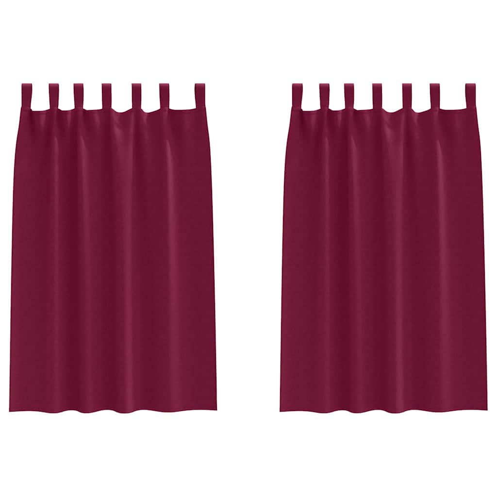 Verdunkelungs-Vorhänge mit Ringen 2 pcs Beige 140 x 140 cm