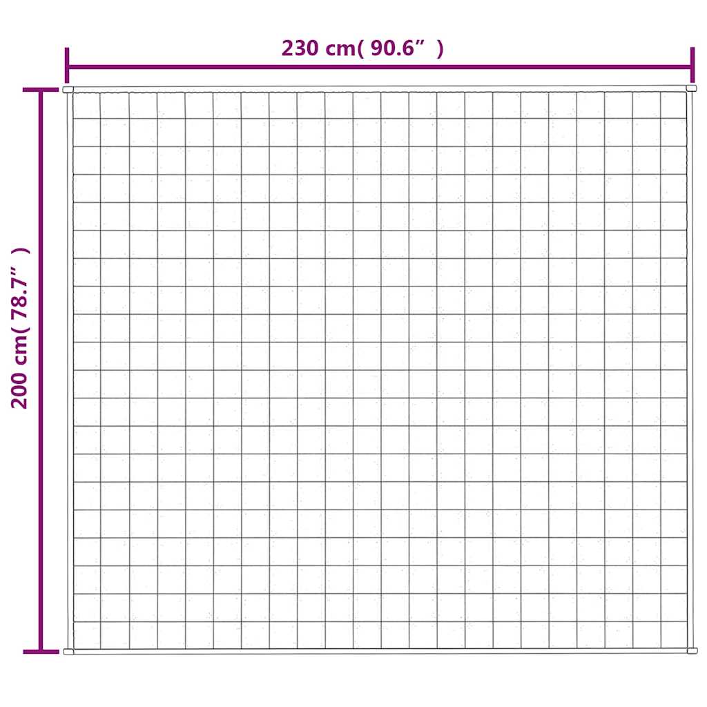 Gewichtsdecke Grau 122x183 cm 5 kg Stoff