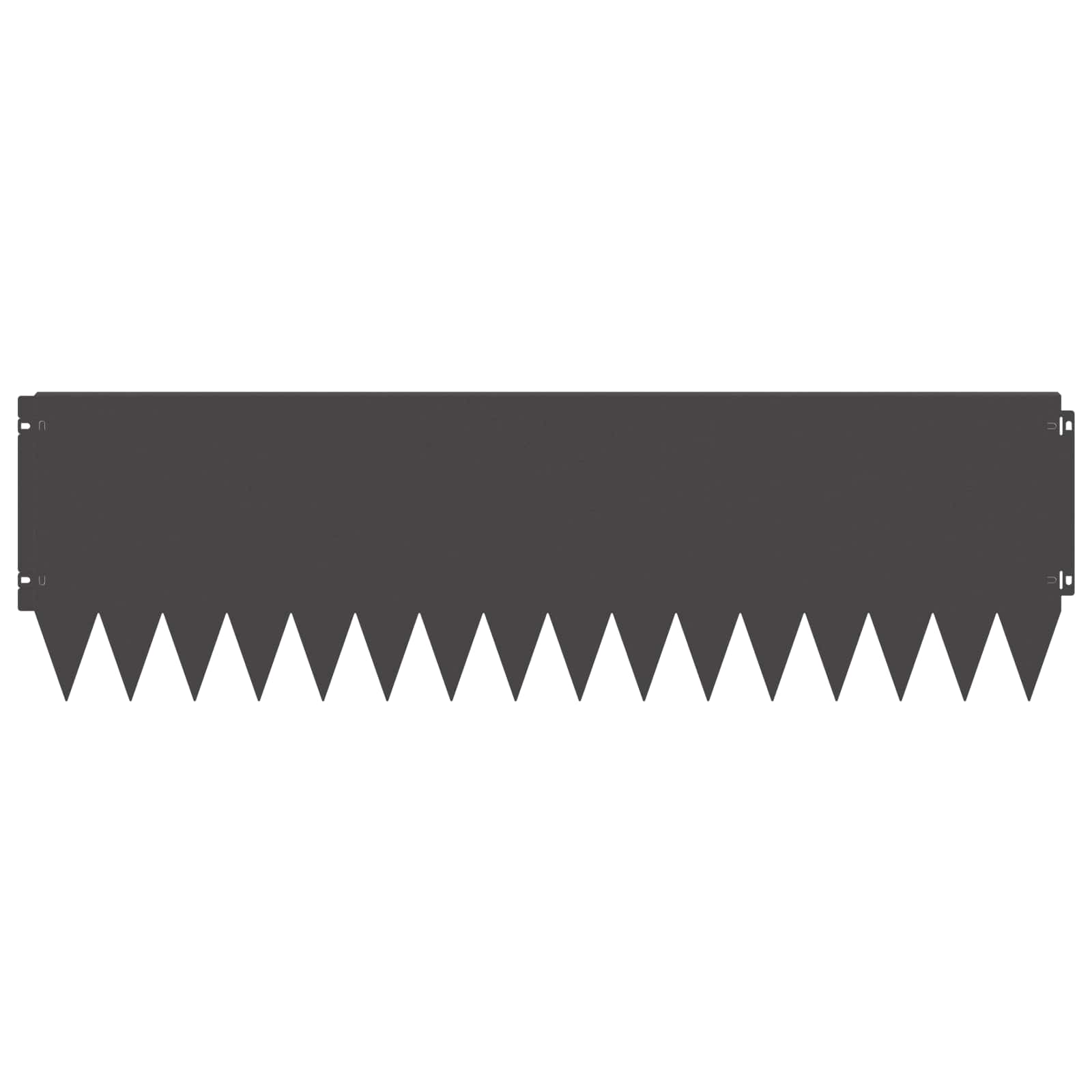 Raseneinfassung 10 pcs 103 x 10 cm Stahl Schwarz