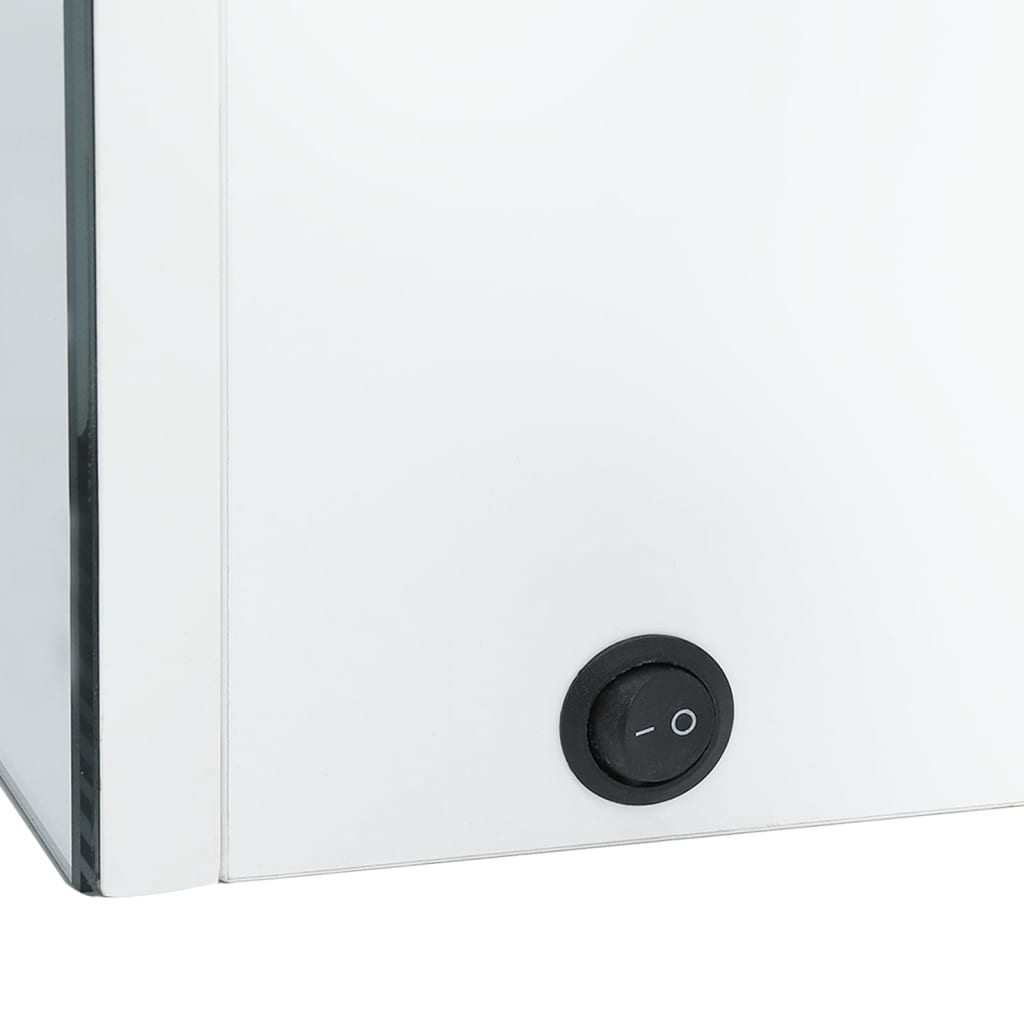 LED-Bad-Spiegelschrank Betongrau 50x14x60 cm