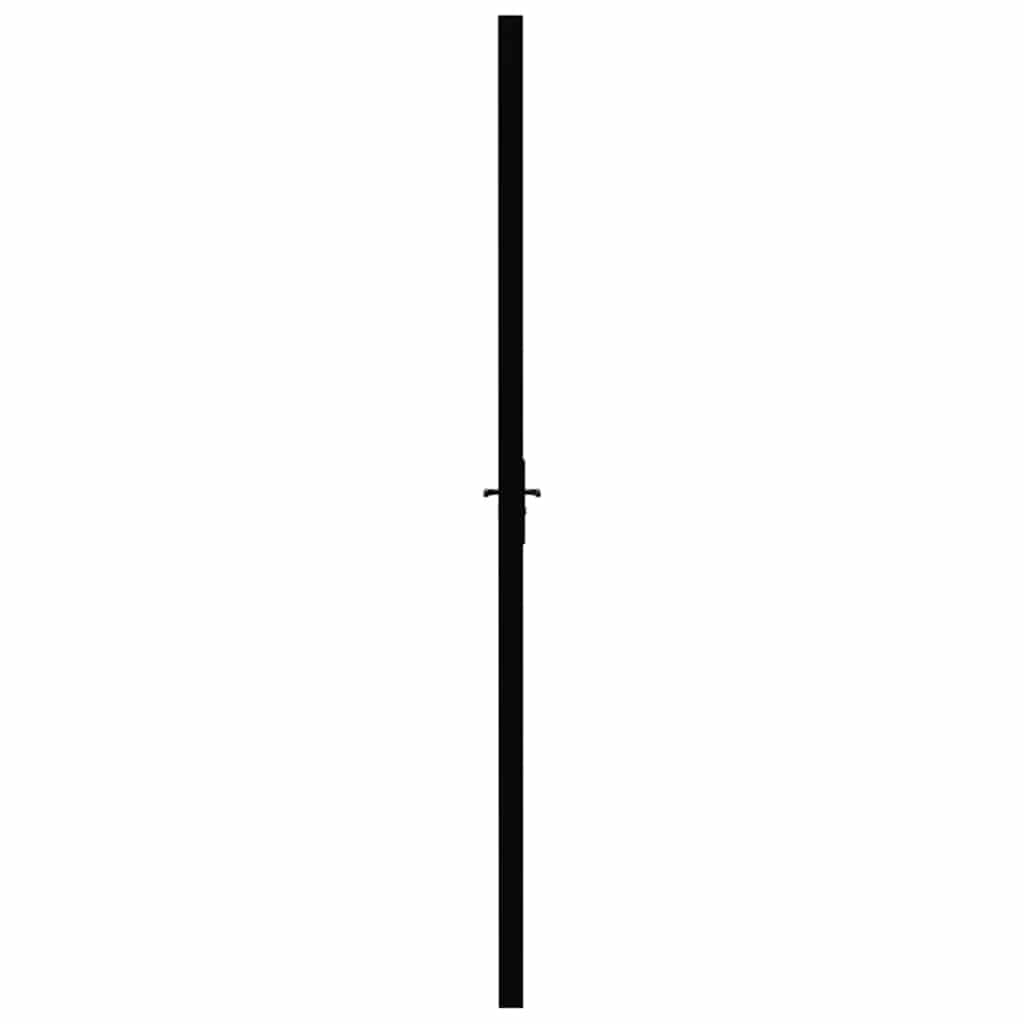 Innentür ESG Glas und Aluminium 76x201,5 cm Schwarz