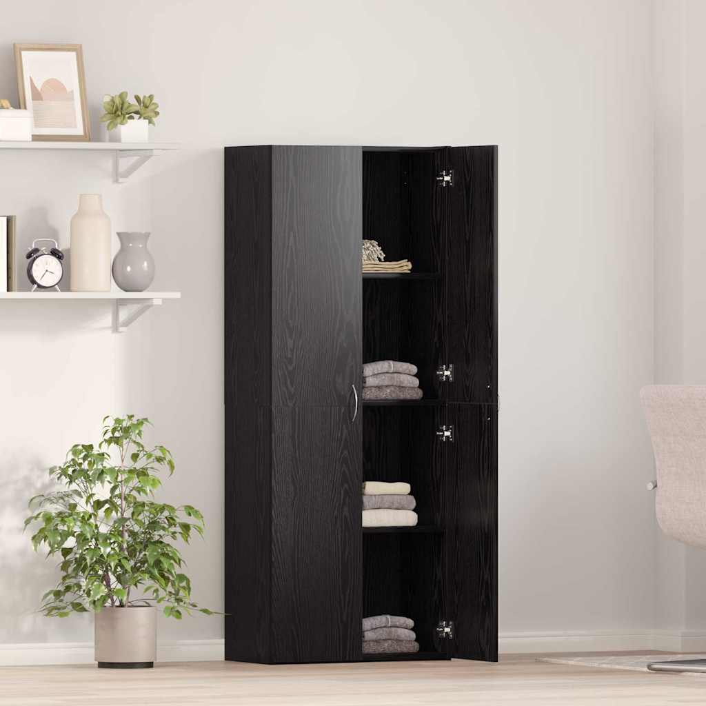 Aktenschrank Weiß 60x32x153 cm Holzwerkstoff