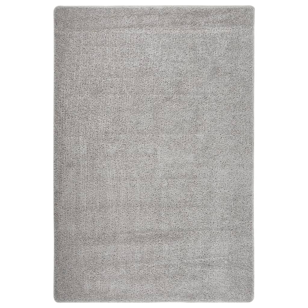 Anti-Rutsch Shaggy Teppich Dunkelgrau 200 x 200 cm PP