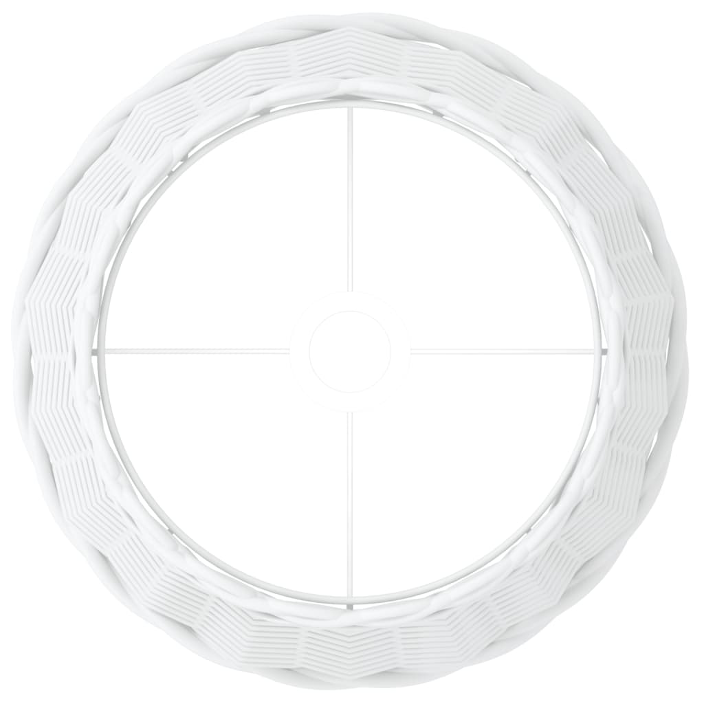 Lampenschirm Weiß Ø15x12 cm Korbweide