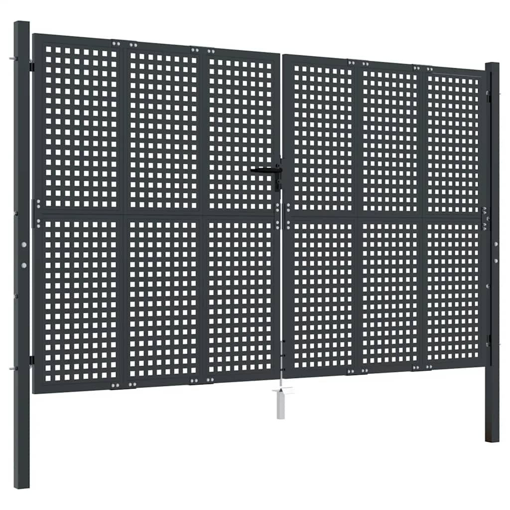 Gartentor Anthrazit 100x75 cm Stahl