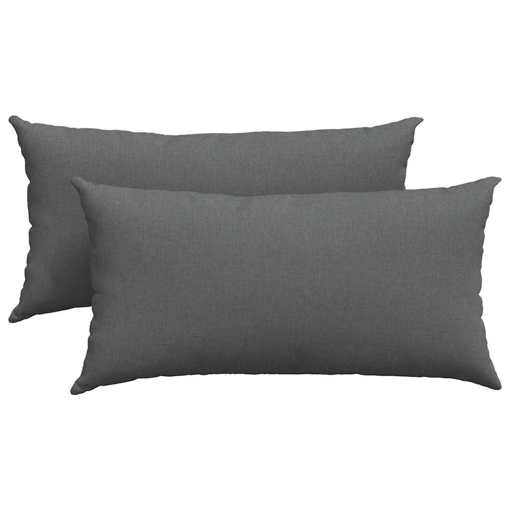 Sofakissen 2 pcs Hellgrau 50 x 30 cm Stoff