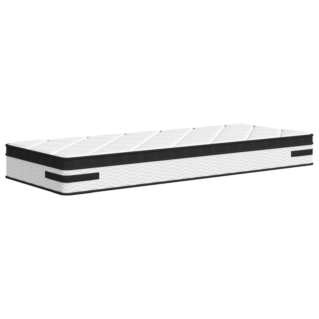 Taschenfederkernmatratze Mittelfest Plus 90 x 200 cm 33 cm Weiß