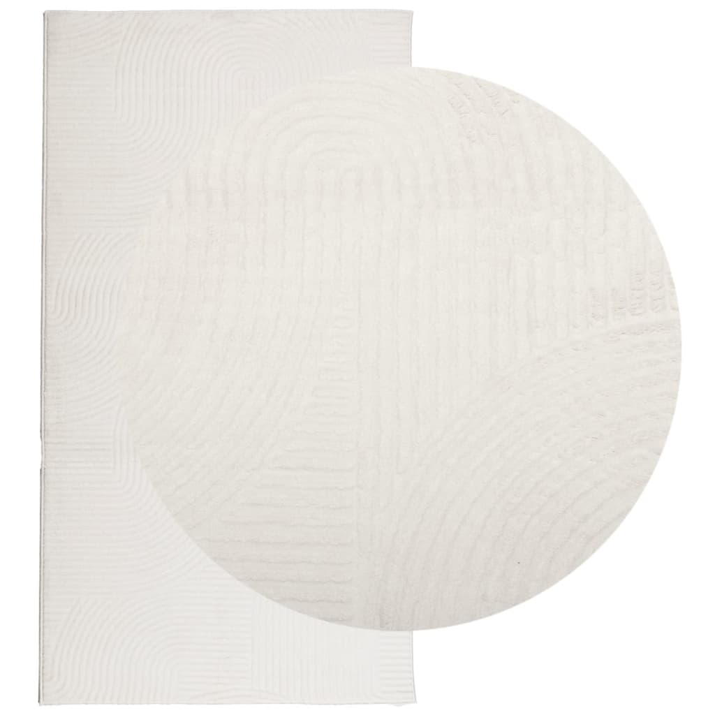 Teppich IZA Kurzflor Skandi-Stil Anthrazit 80x150 cm