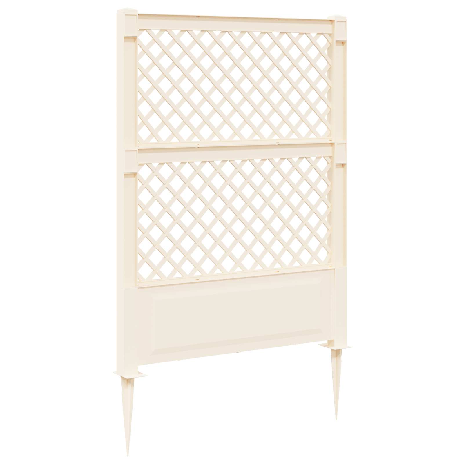 Trellis mit Spike Weiß 99 x 6 x 165 cm PP