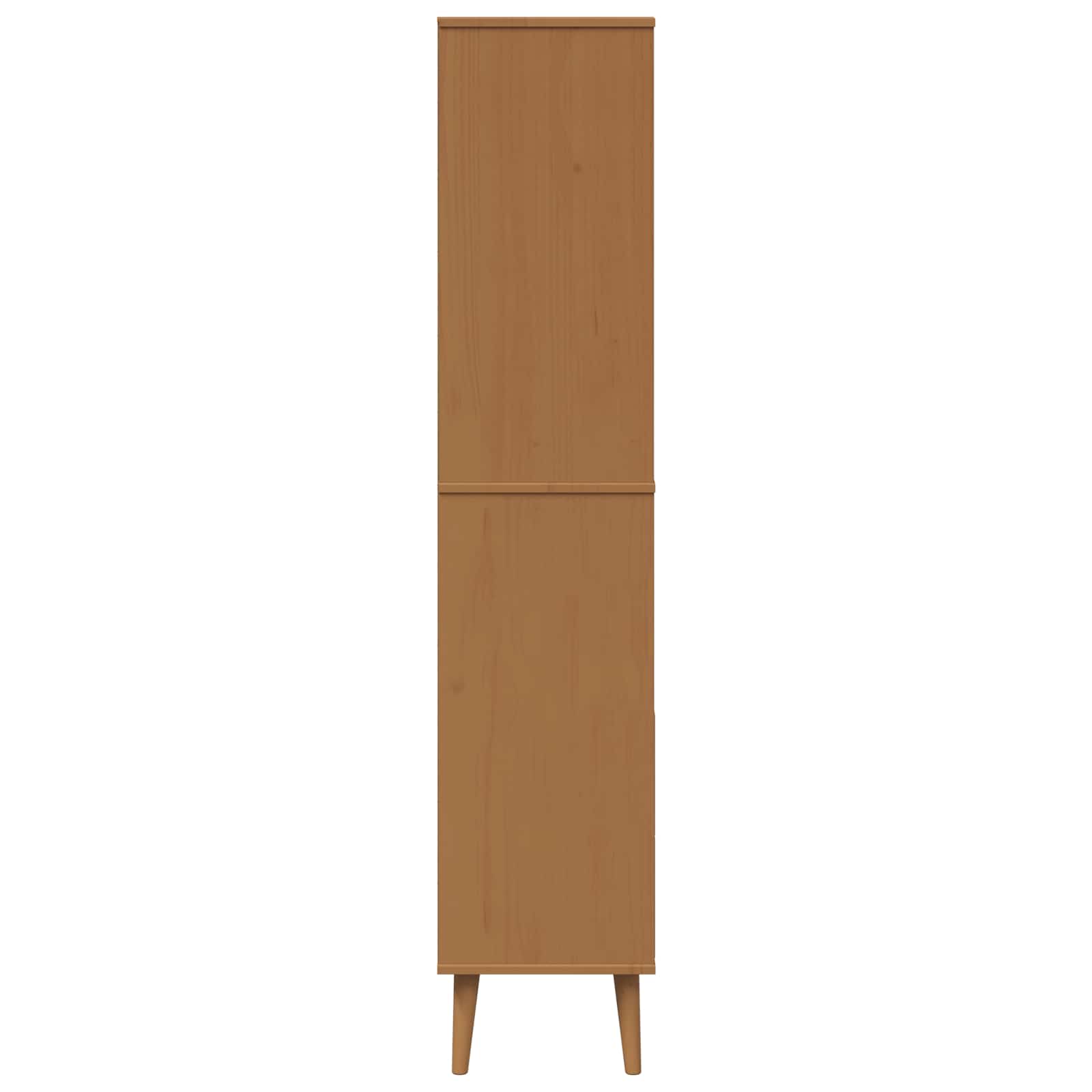 Bücherregal MOLDE Weiß 85x35x170,5 cm Massivholz Kiefer