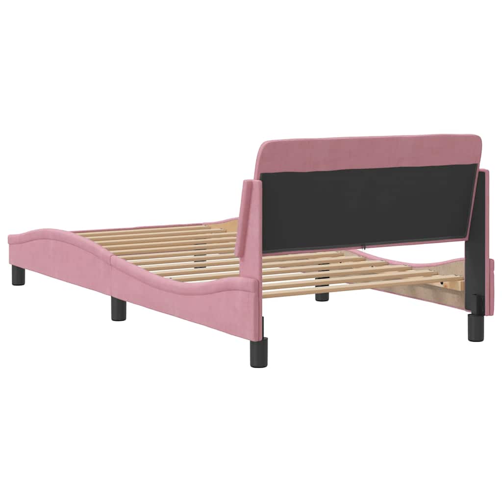 Bettgestell "Dover" Hellgrau 80x200 cm Samt