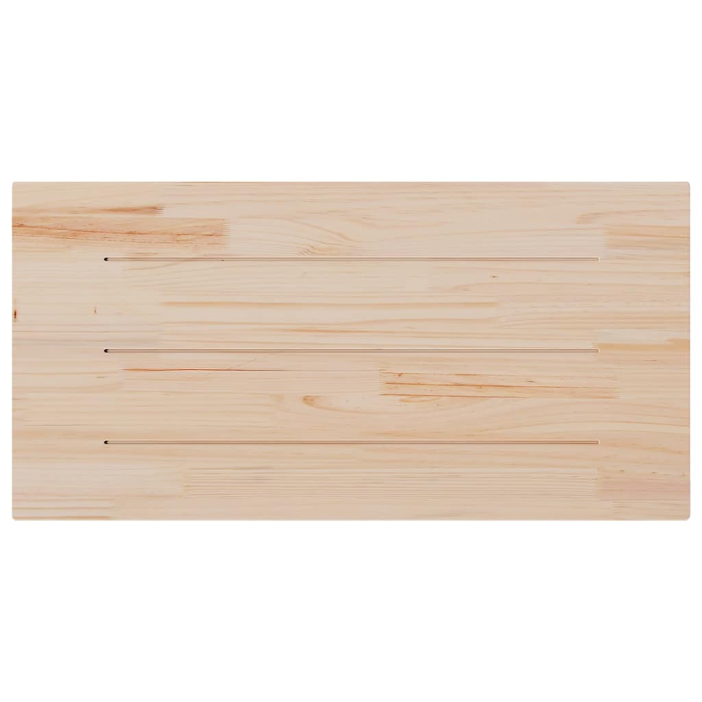 Tischplatte Weiß 40x40x2,5 cm Massivholz Kiefer Quadratisch