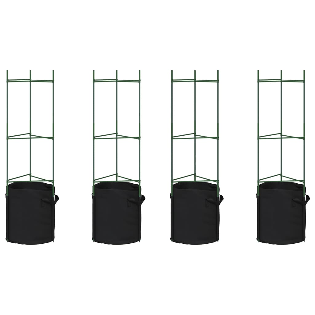 Tomatenkäfige 8 Stk. 116 cm Stahl und PP