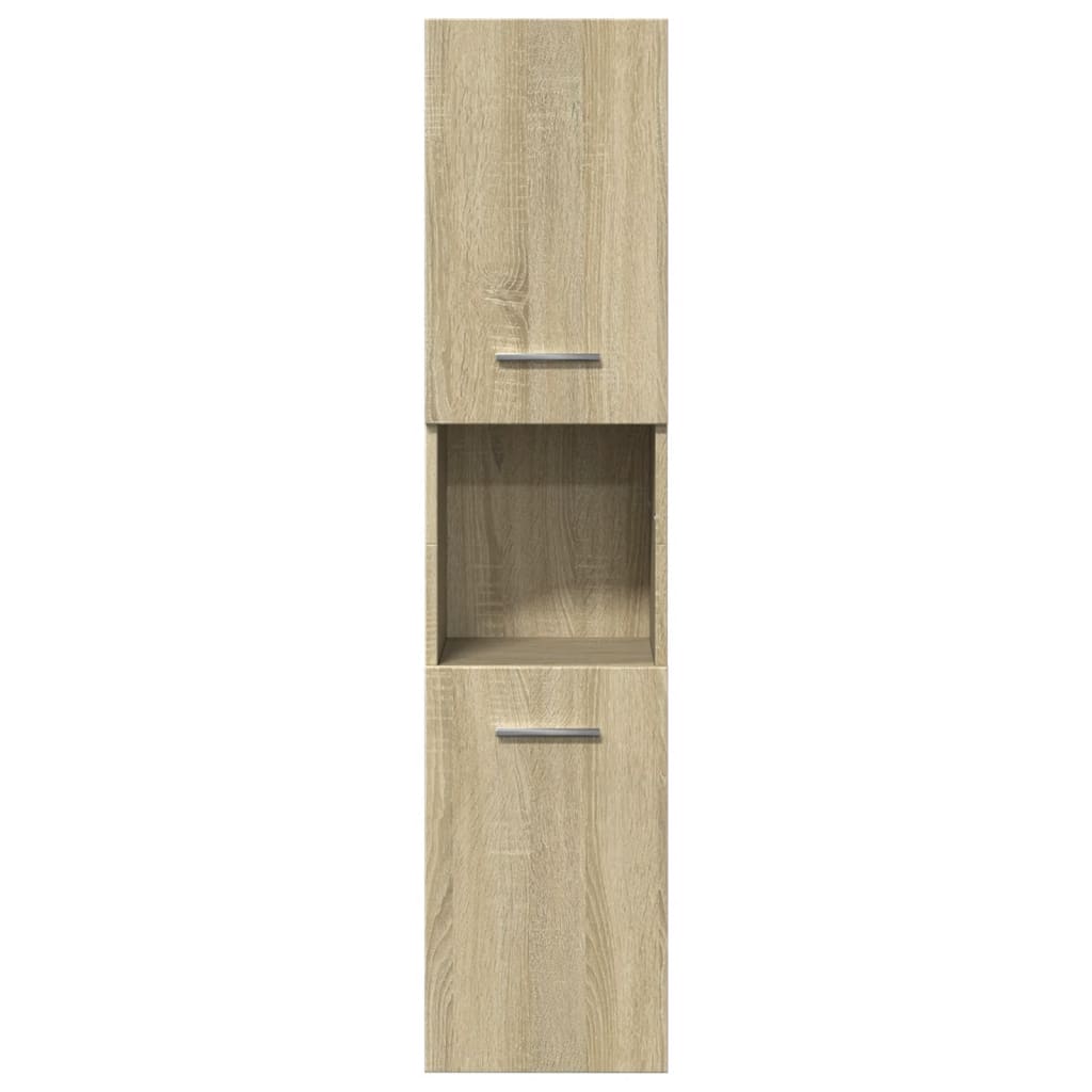 3-tlg. Badmöbel-Set Betongrau Holzwerkstoff