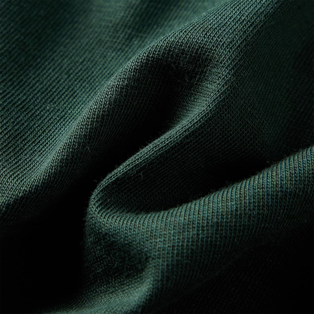 Kinder-Langarmshirt Dunkelgrün 92