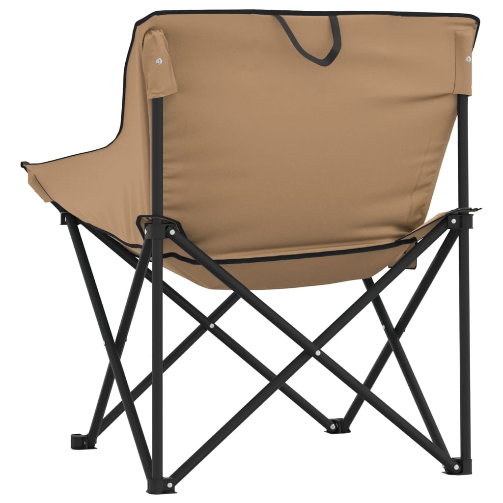 Campingstühle 2 Stk. mit Tasche Klappbar Schwarz