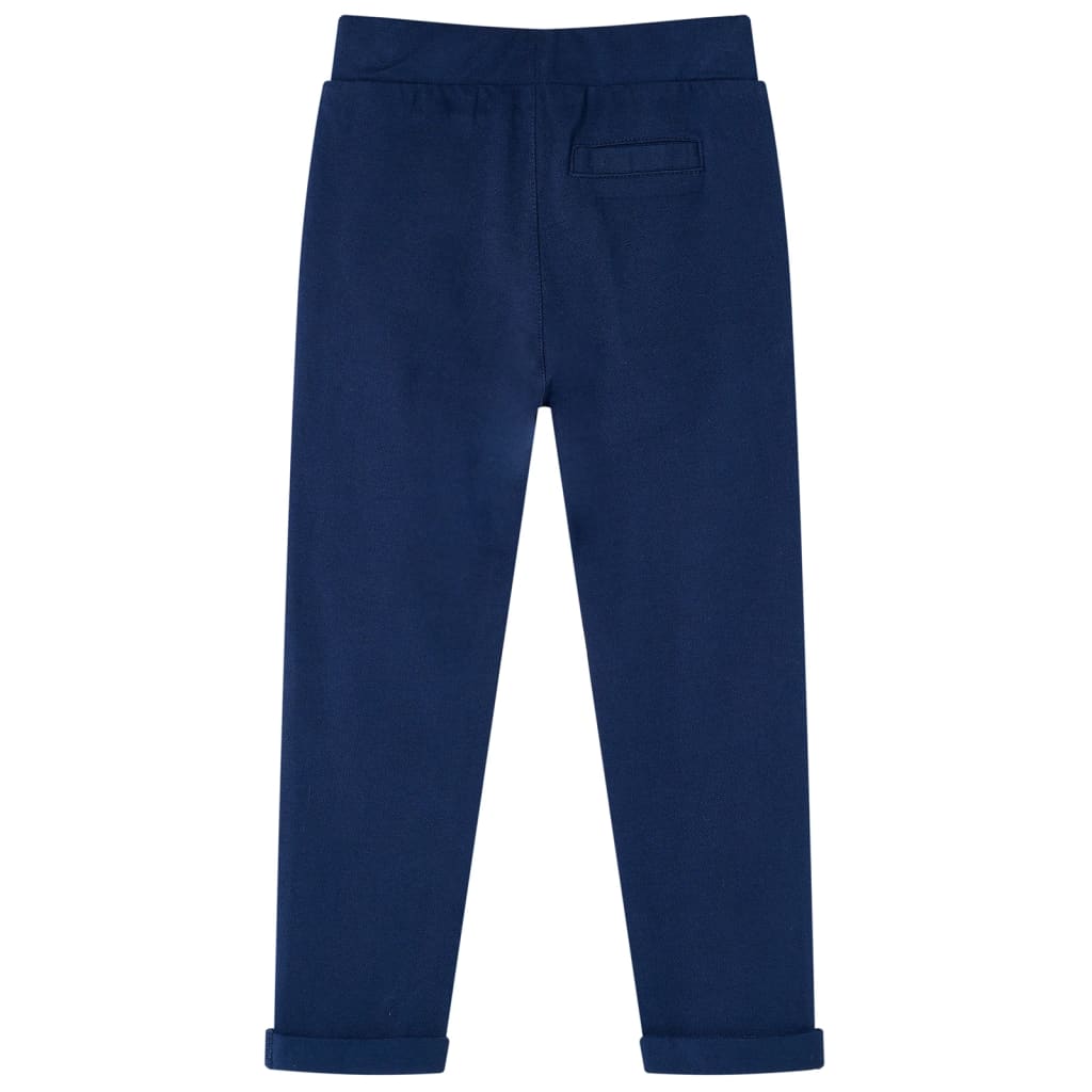 Kinderhose mit Kordelzug Marineblau 128