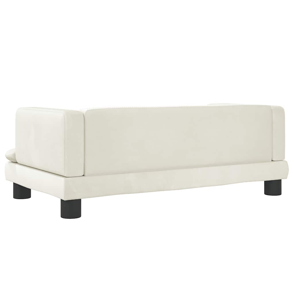 Kindersofa Blau 80x45x30 cm Samt