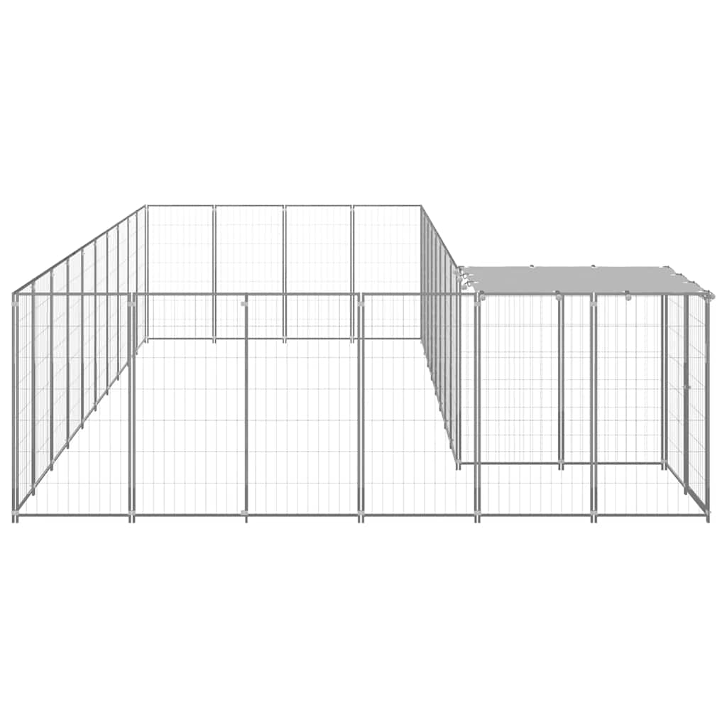 Hundezwinger Schwarz 7,26 m² Stahl