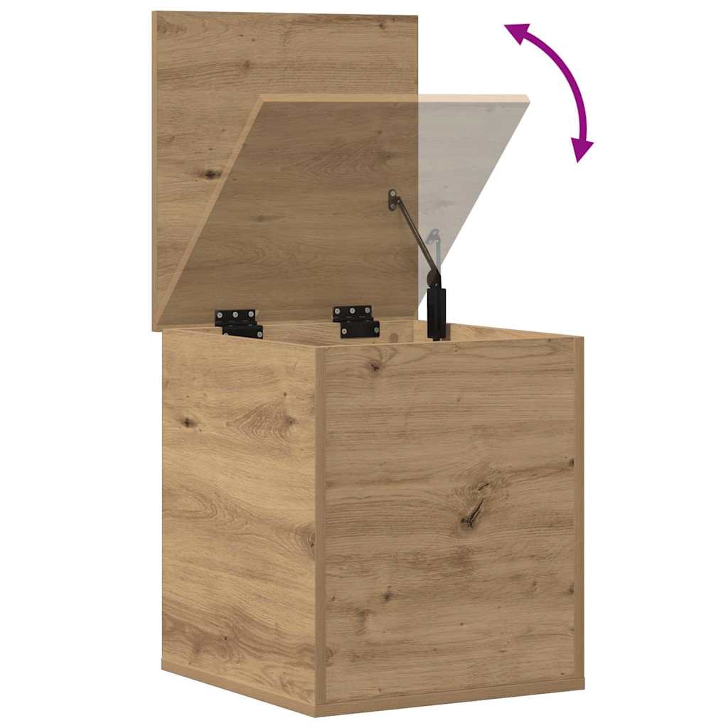 Aufbewahrungstruhe Weiß 84x42x46 cm Holzwerkstoff