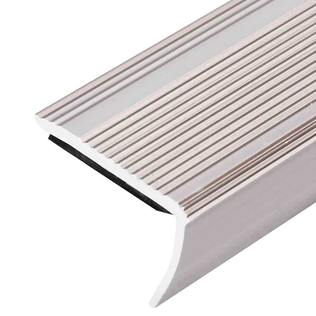 Treppenkantenprofile in L-Form 15 Stk. Aluminium 90 cm Silbern