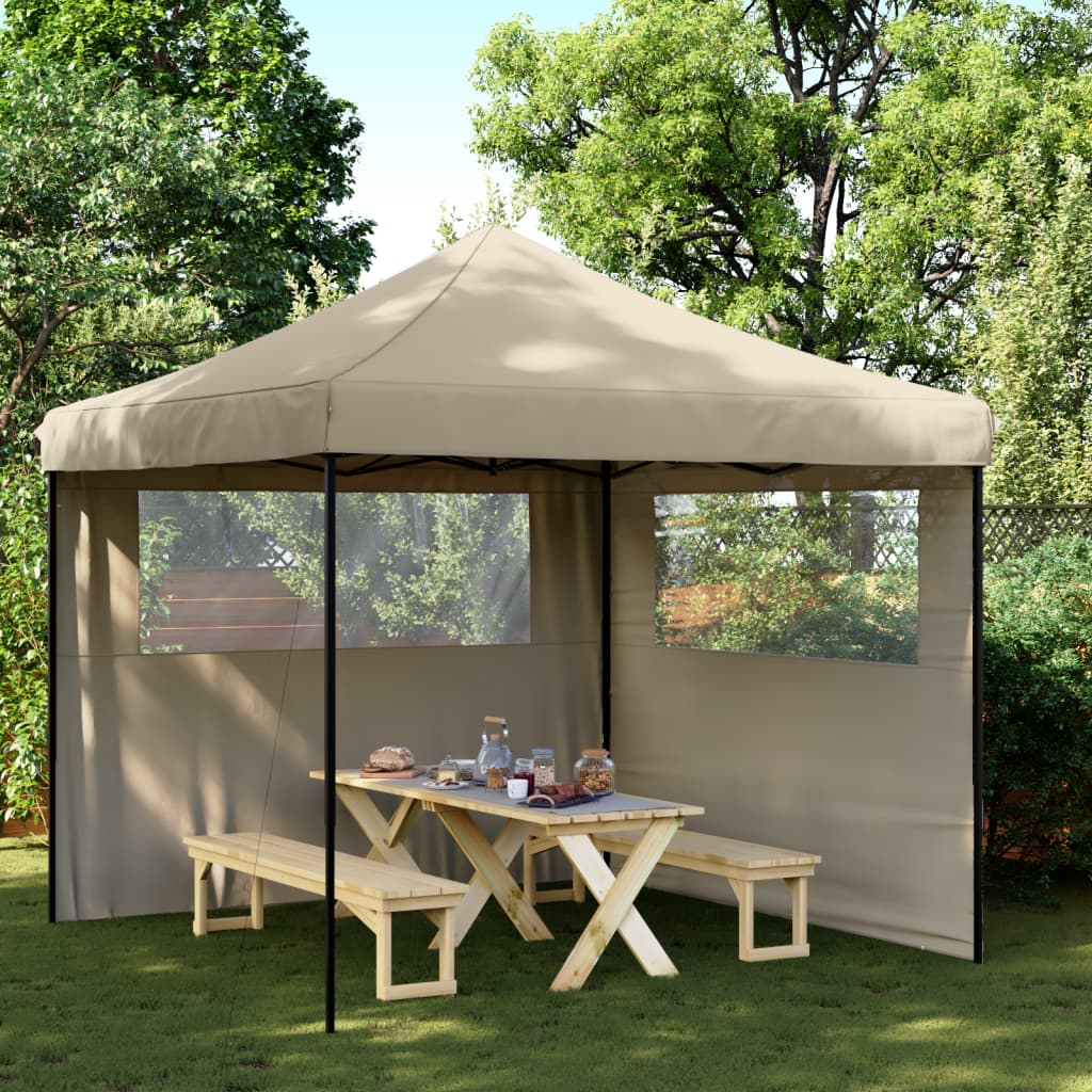 Partyzelt Faltbar Pop-Up Schwarz 292x292x315 cm