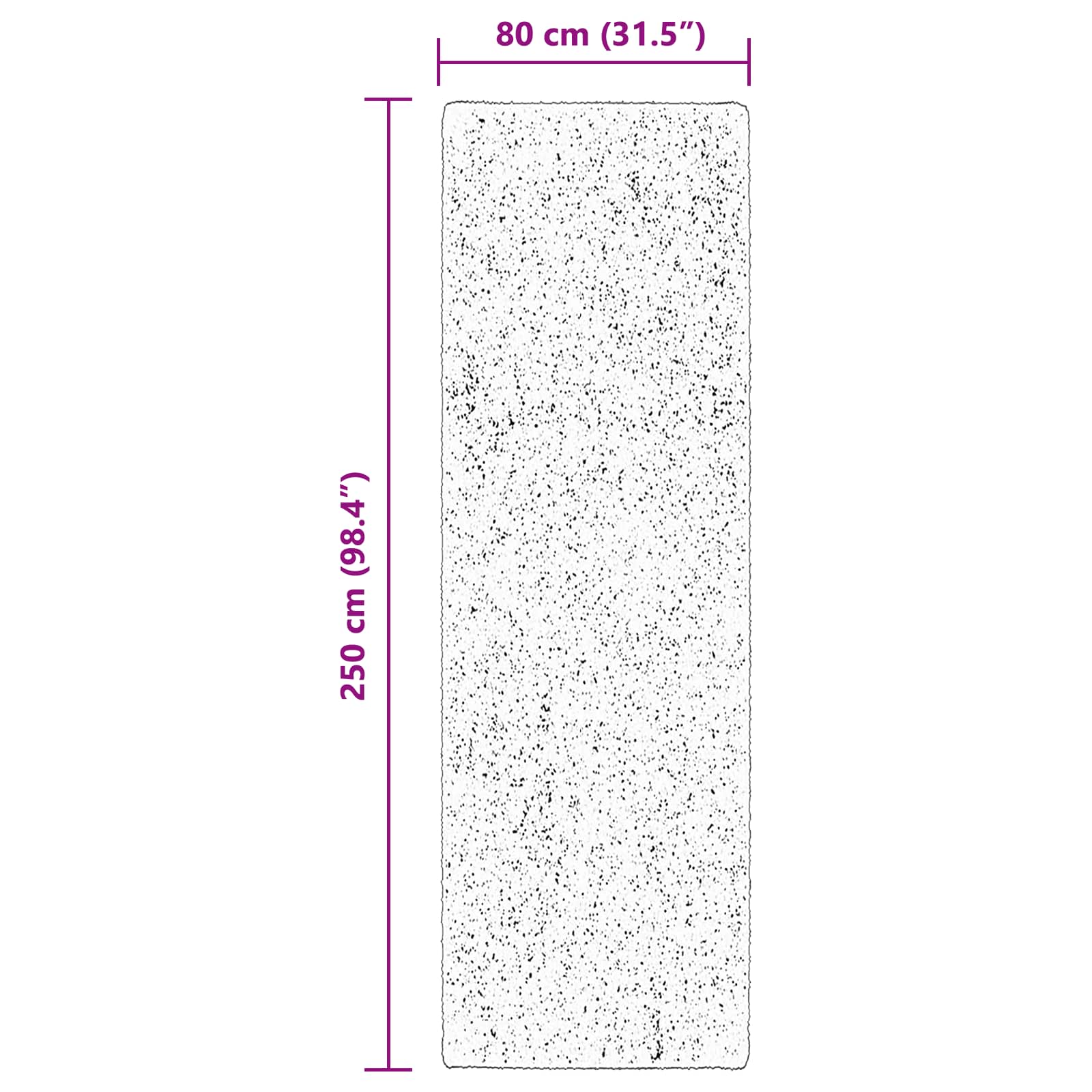 Teppich HUARTE Kurzflor Weich und Waschbar Anthrazit 60x110 cm