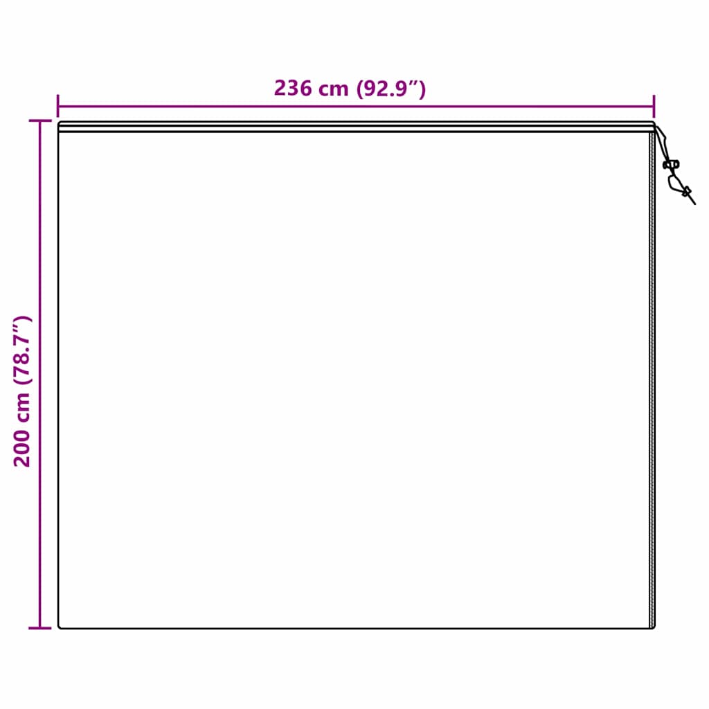 Wintervlies mit Reißverschluss 4 Stk. 70 g/m² 1x1,55 m