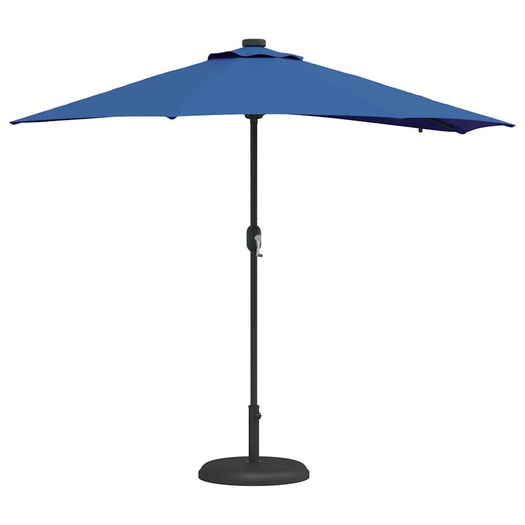 Garten-Sonnenschirm Sand 294 x 150 x 223 cm Polyester und Stahl