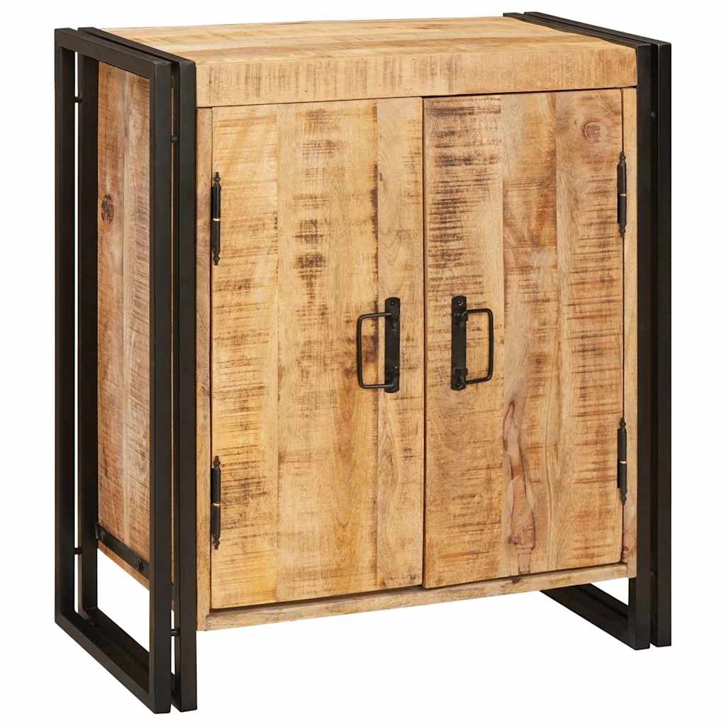 Nachttisch Braun 66 x 35 x 76 cm Massives, grobes Mangoholz