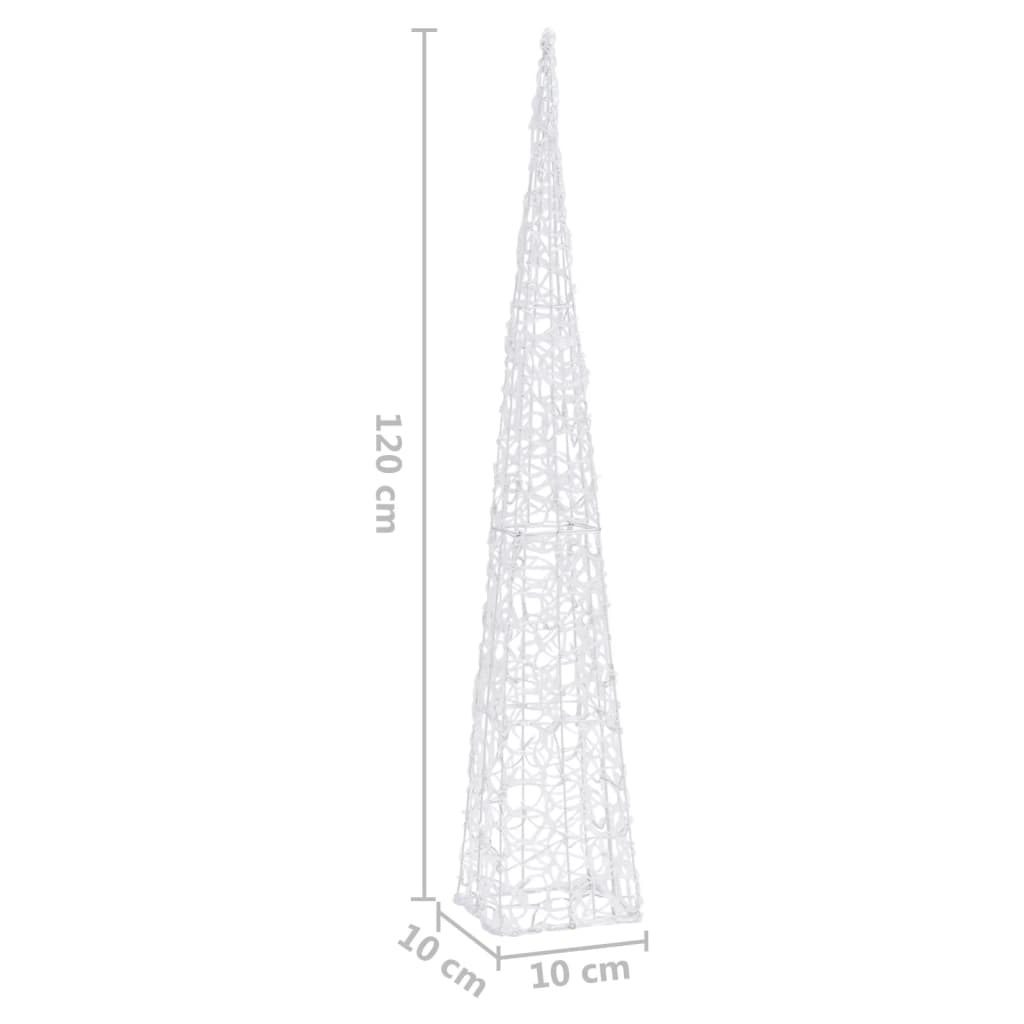 LED-Leuchtkegel Acryl Deko Mehrfarbig 90 cm