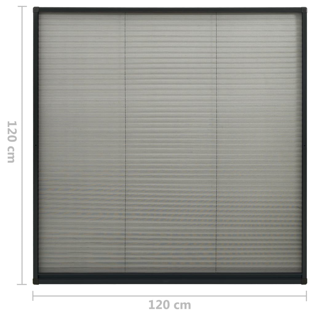 Plisse Insektenschutz-Fenster 80×160 cm