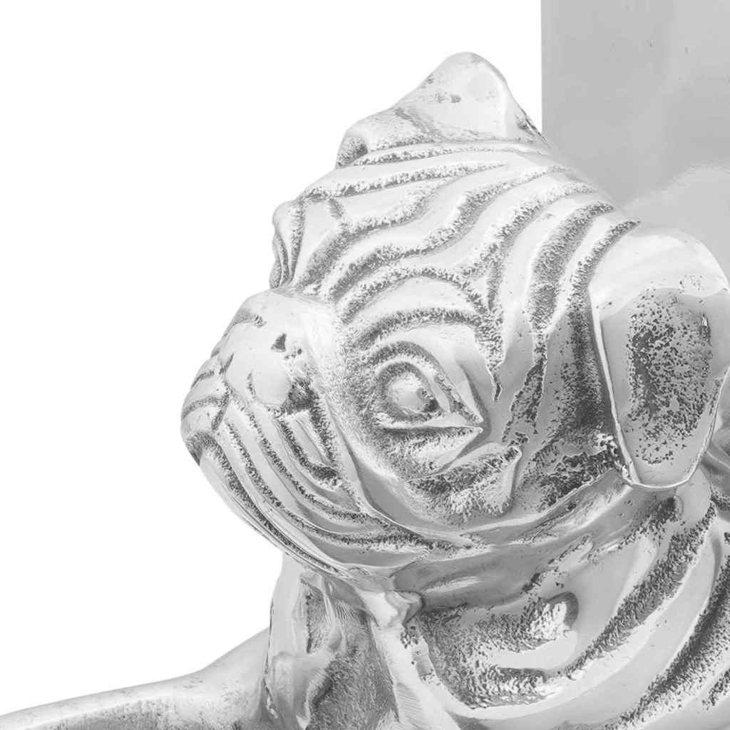 Buchstützen 2 pcs Silber 12 x 9 x 19 cm Aluminium