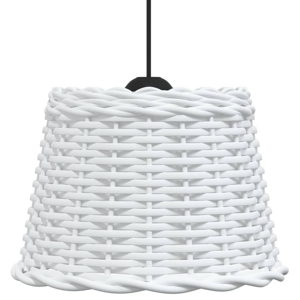 Lampenschirm Weiß Ø15x12 cm Korbweide