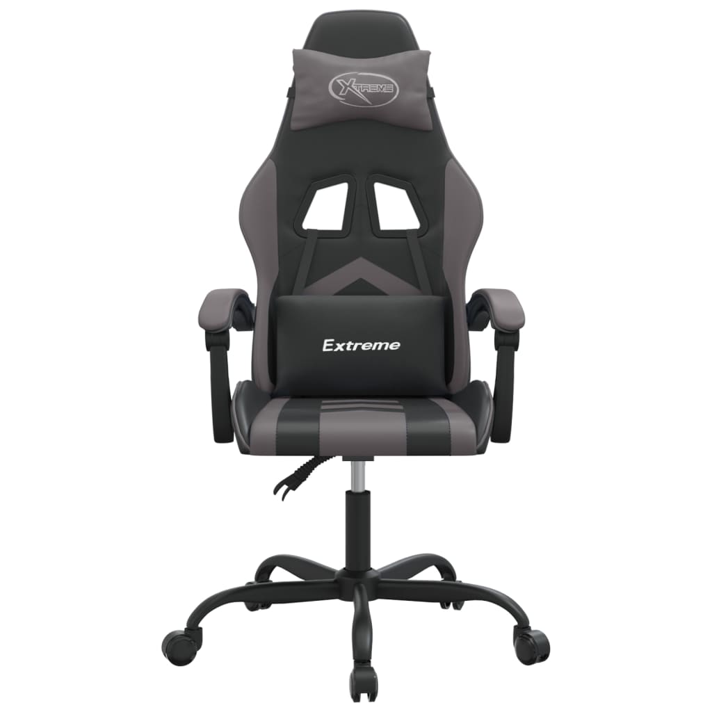 Gaming-Stuhl Drehbar Schwarz und Rot Kunstleder