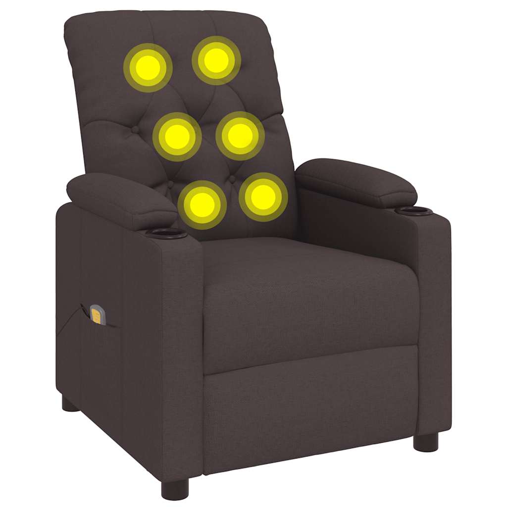 Massagesessel Schwarz Stoff