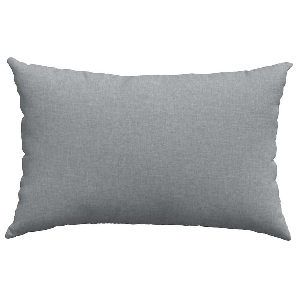 Sofakissen 2 pcs Hellgrau 50 x 30 cm Stoff