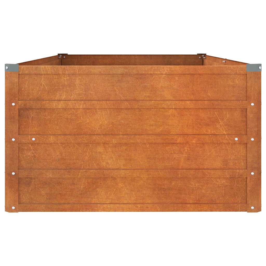 Hochbeet Rostig 100x100x77 cm Cortenstahl